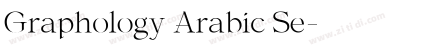 Graphology Arabic Se字体转换